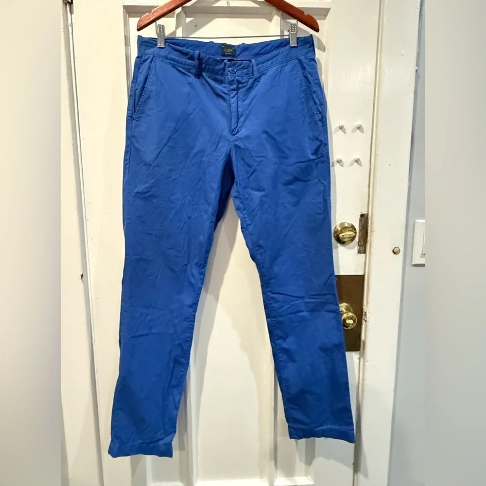 J. Crew Men's Vibrant Blue Chinos